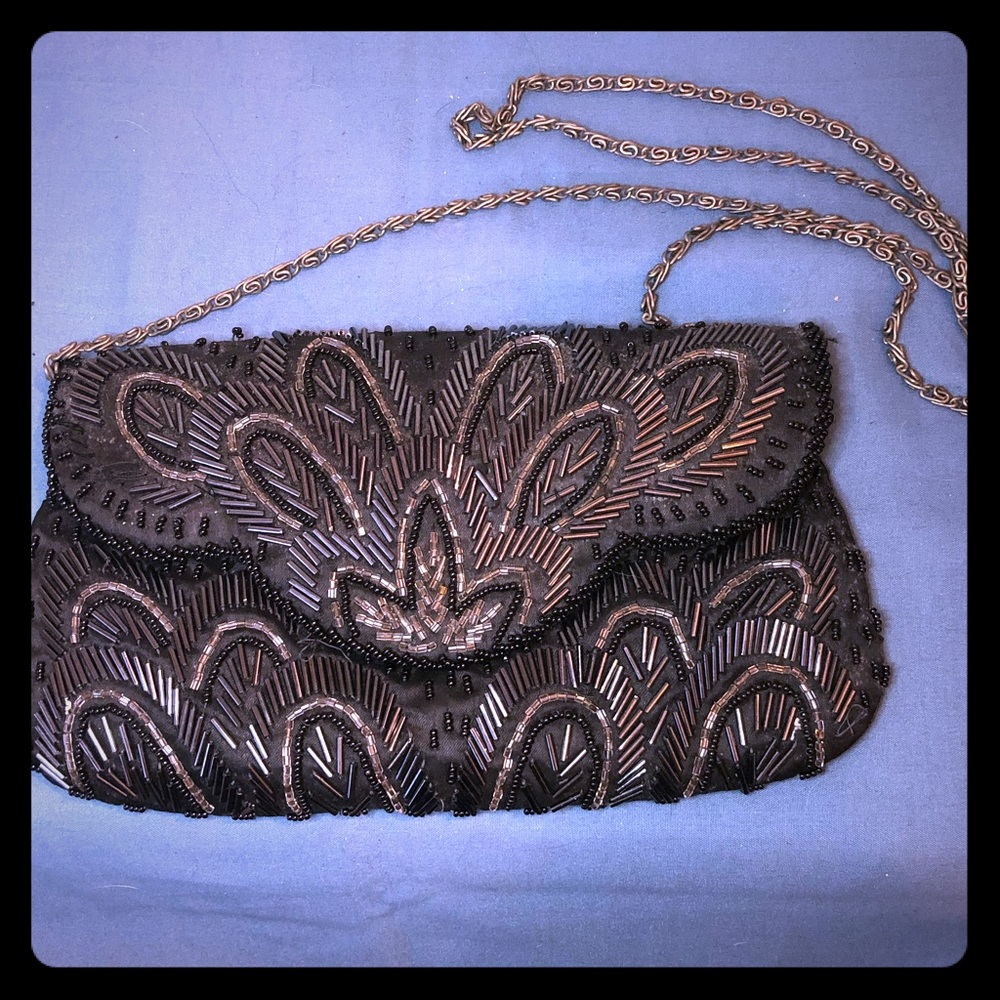 Vintage beaded clutch